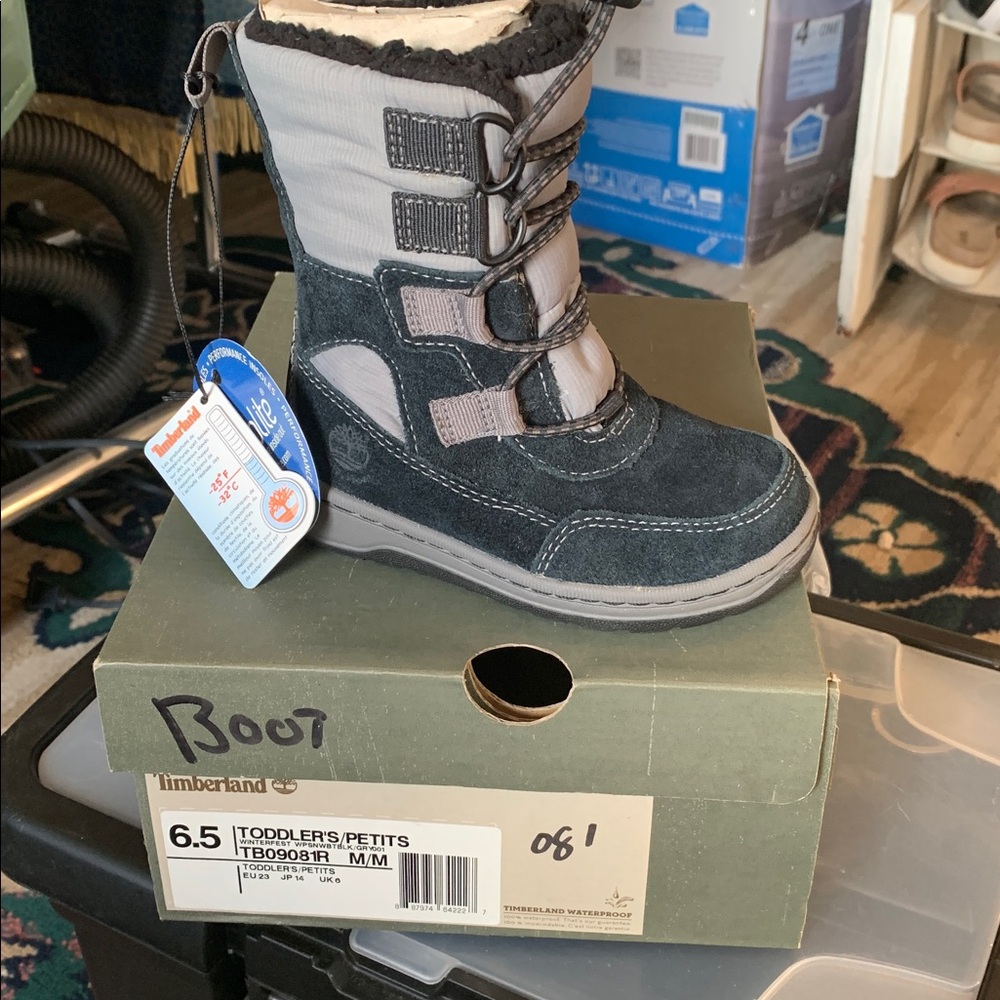 Timberland Kids' Boots Black and Gray